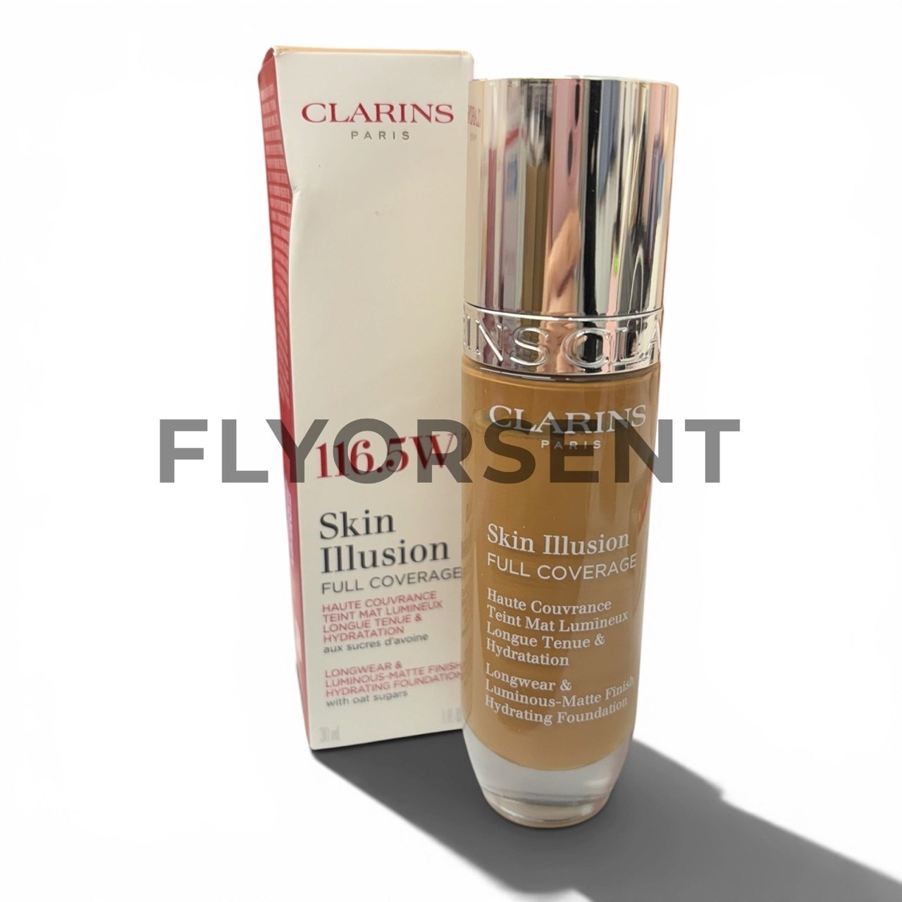 Clarins Skin Illusion Full Coverage w/ Oat Sugar 30 ML/1 FL.OZ Shade 116.5W NIB