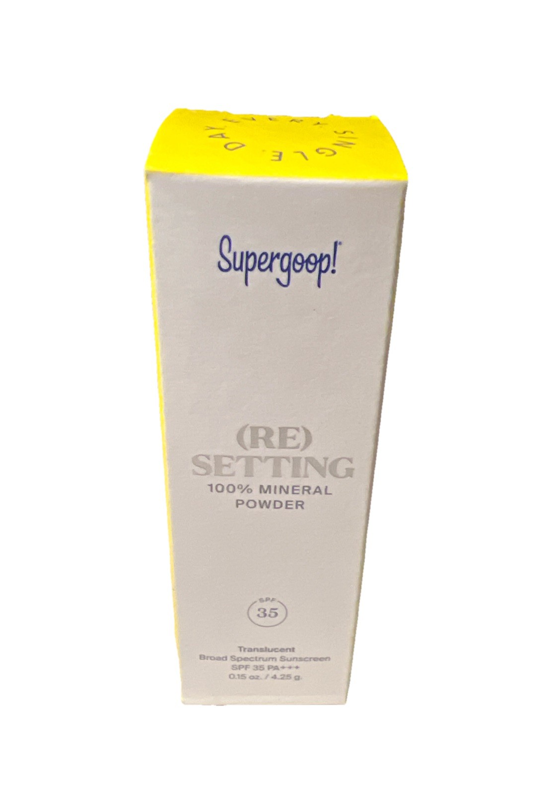 Supergoop Translucent Resetting 100% Mineral Powder SPF 35 – 4.25g (Re)Setting