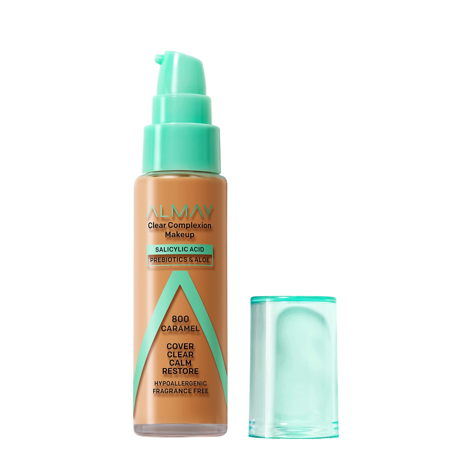 Almay Clear Complexion Acne Foundation Makeup Sensitive Skin #800 Caramel