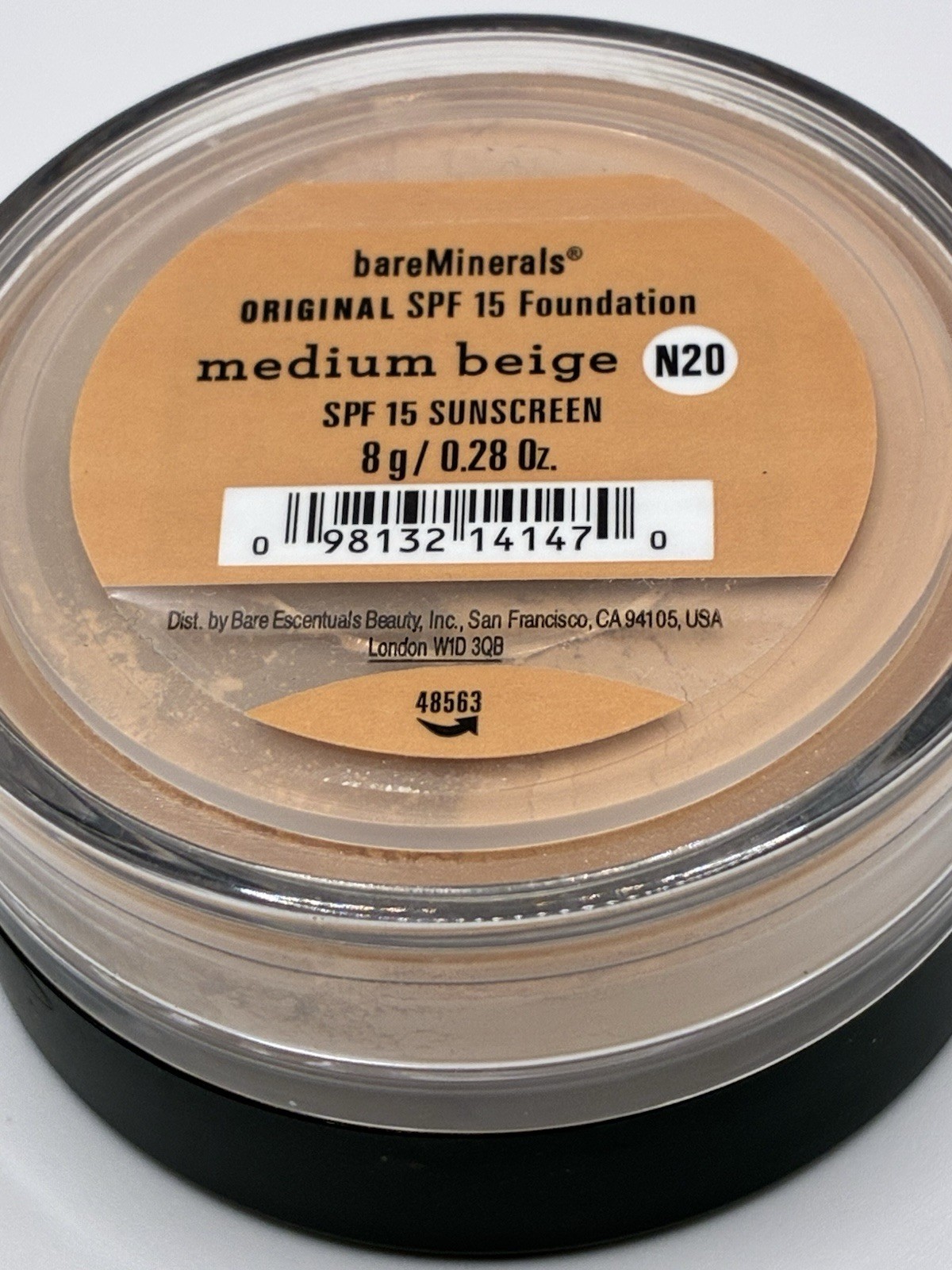 New bareMinerals Original Loose Powder Foundation SPF 15 Medium Beige N20