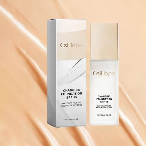 SPF 15 Color Changing Foundation Self-Adjusting Skin Tone Face Makeup Base