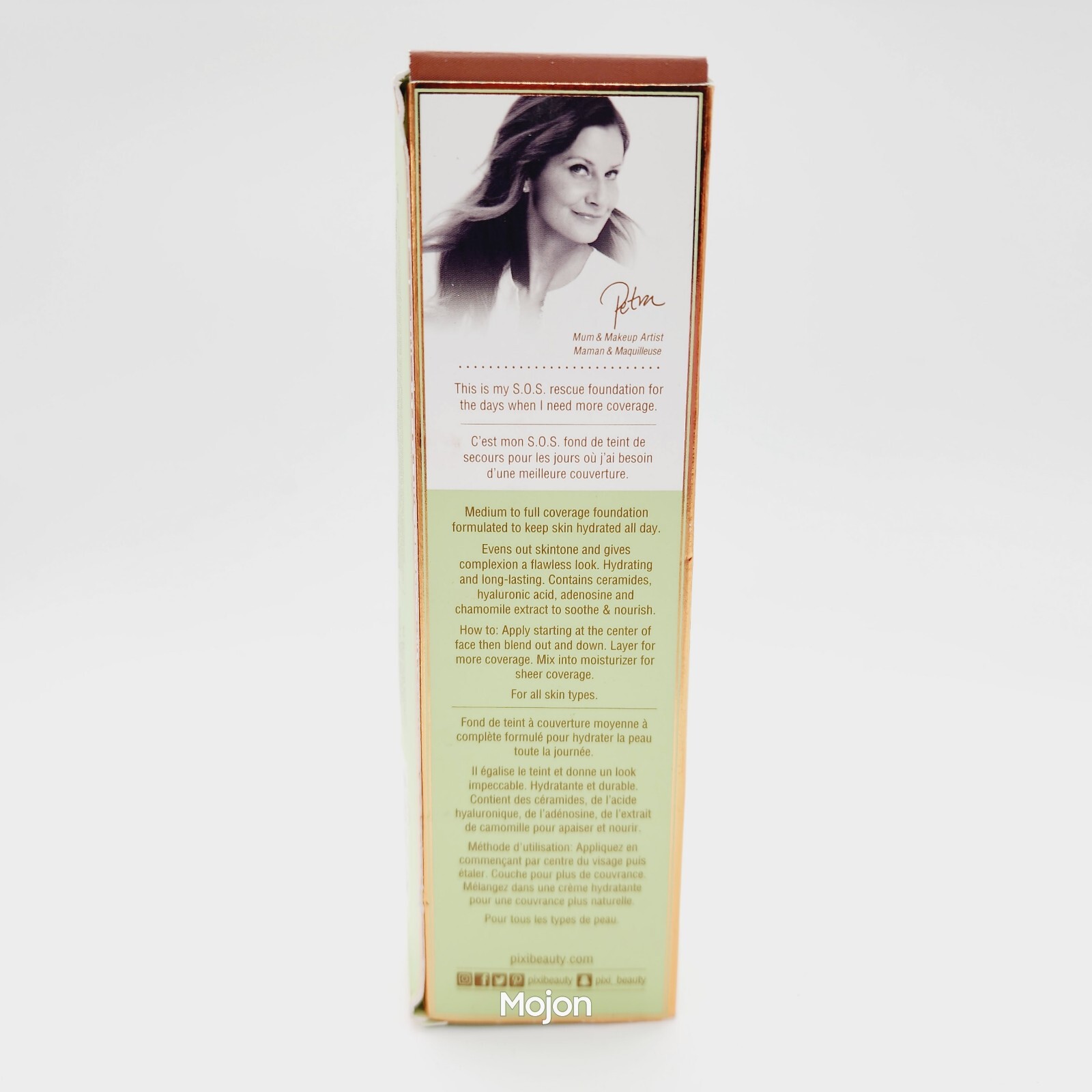 Pixi by Petra Beauty Balm High Coverage Foundation – 1.7oz No 6 Espresso