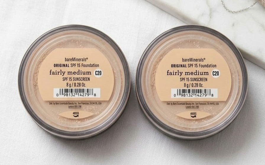 bareMinerals Original Loose Powder Foundation Fairly Medium C20 8g each dou pack