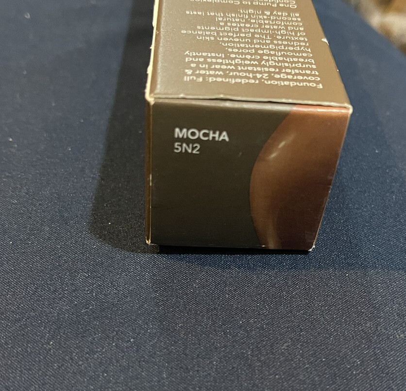 BECCA Foundation Ultimate Coverage 24 Hour Color Mocha 5N2 1oz NEW