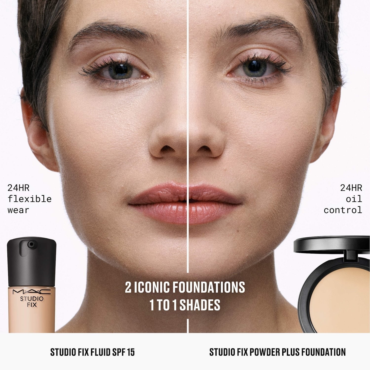 MAC Studio Fix Powder Plus Foundation with 24HR Oil Control,67 SHADES,0.4oz/12mL