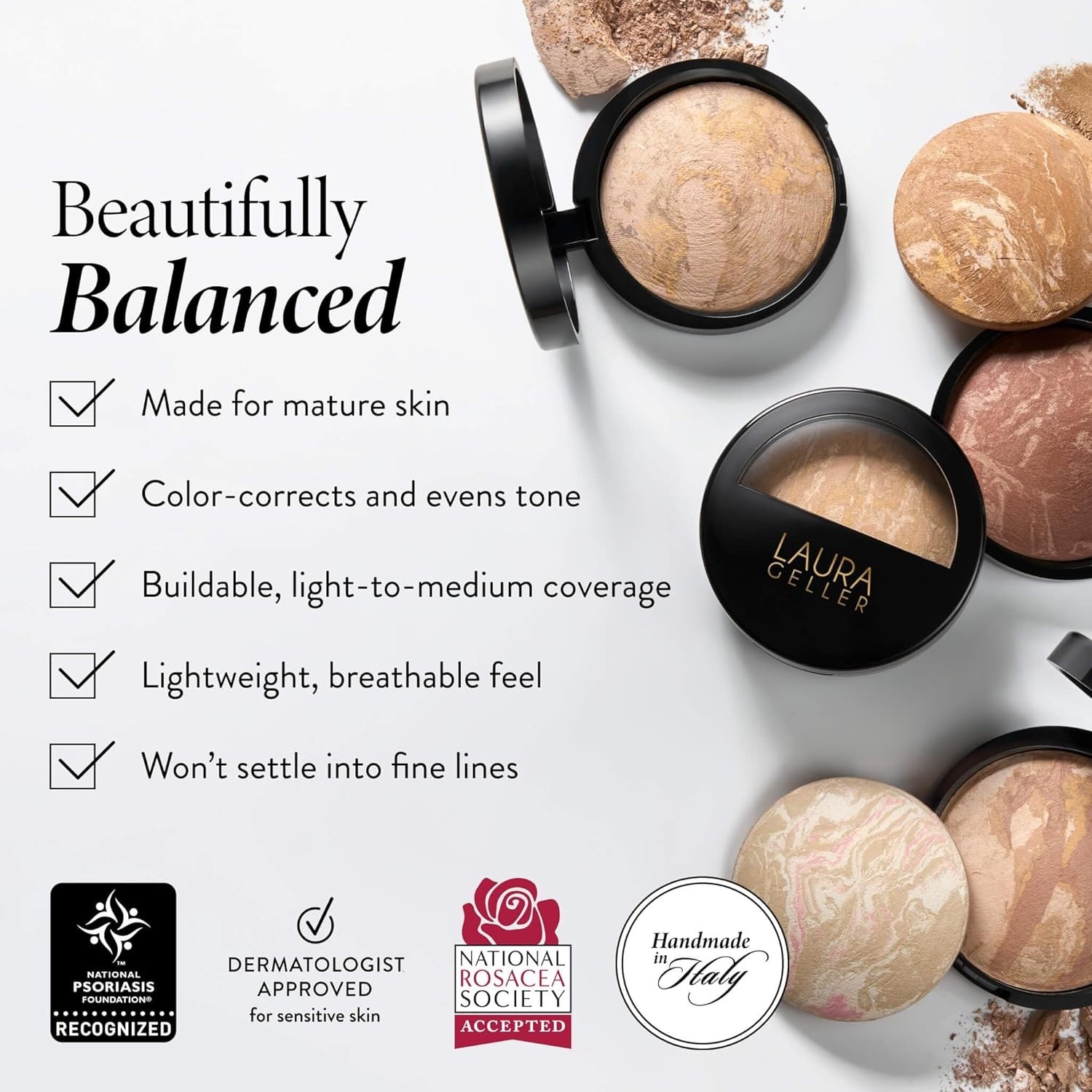 Buildable Medium Coverage Powder Foundation – Demi-Matte Finish for Radiance