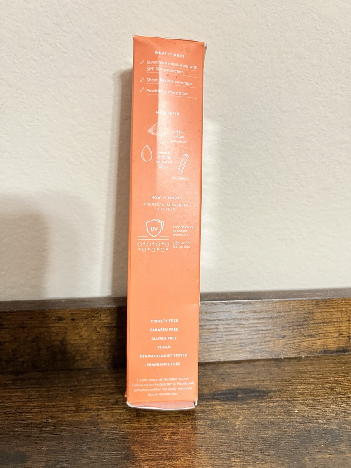 Naturium Dew Glow Tinted Moisturizer Spf 50, Shade Deep Broad Spectrum Sunscreen