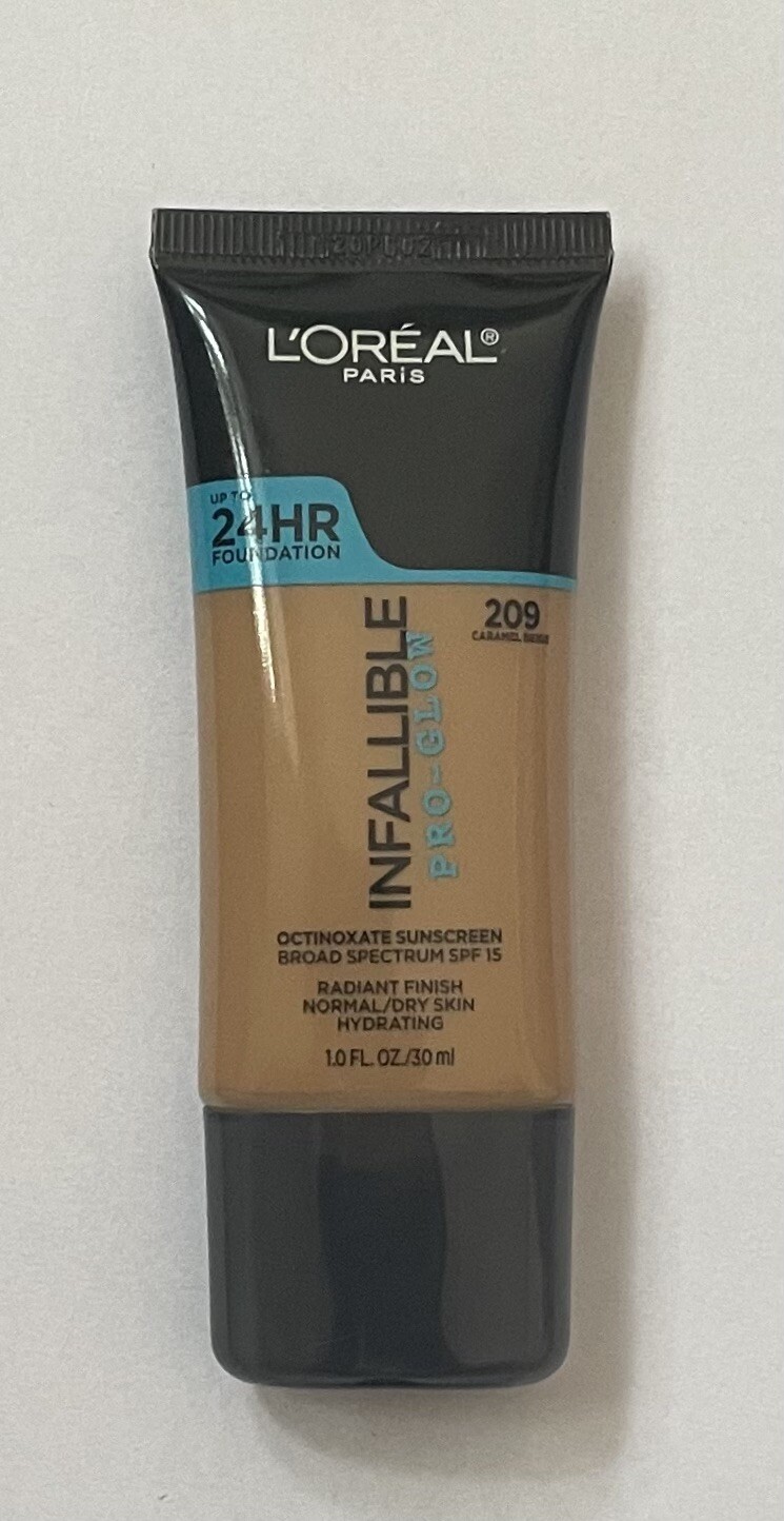 Loreal Infallible Pro-Glow 24hr Foundation SPF 15 209 Caramel Beige