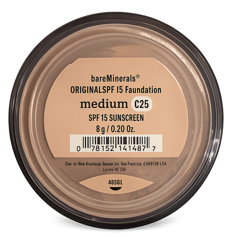 bareMinerals Original SPF 15 Foundation Medium C25 8g Mineral Makeup Powder New