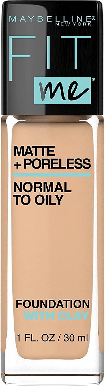 Maybelline Fit Me Liquid Foundation Matte + Poreless (1oz/30mL) 128 Warm Nude