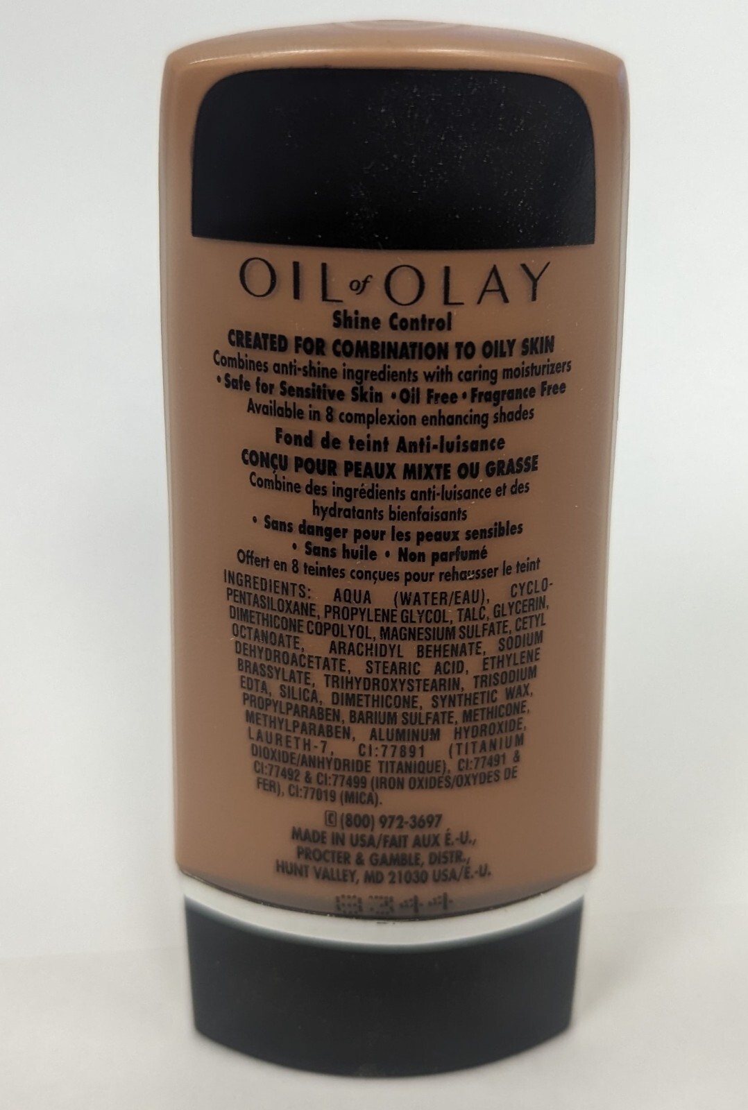 LOT OF 3 – OIL OF OLAY SHINE CONTROL FOUNDATION 86 DEEP BEIGE 1.1FL OZ