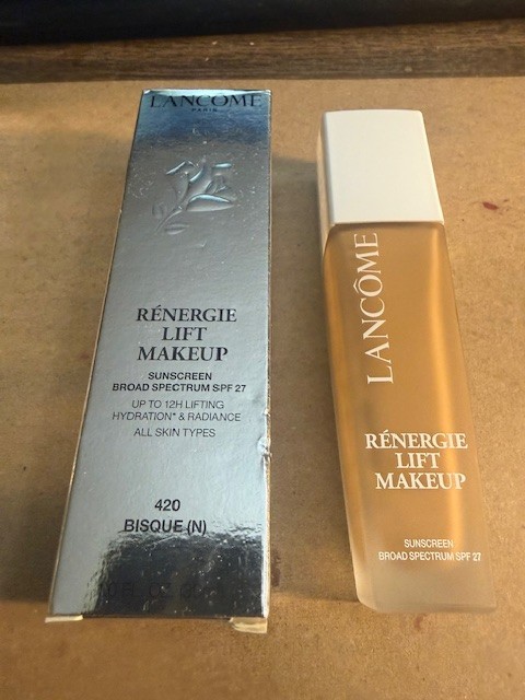 LANCÔME Renergie Lift Makeup Sunscreen SPF 27 420 BISQUE (N) 08/28 NIB Free Ship