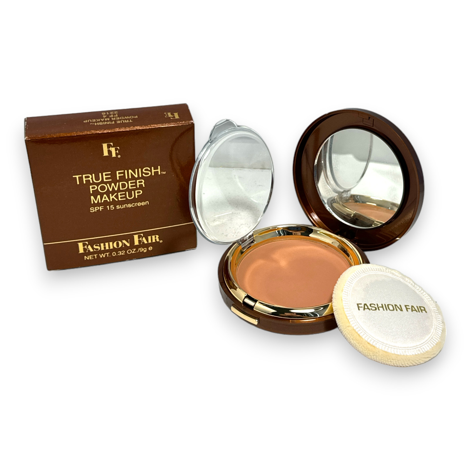 Fashion Fair True Finish Powder Makeup SPF 15 Sunscreen -FF 4 Brun Tendre-0.32oz