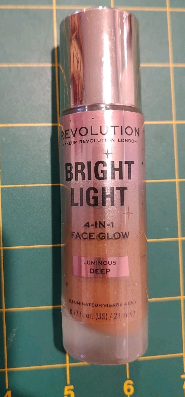 Revolution Bright Light 4-in-1 Face Glow – LUMINOUS DEEP- 0.77 fl.oz Sealed, New