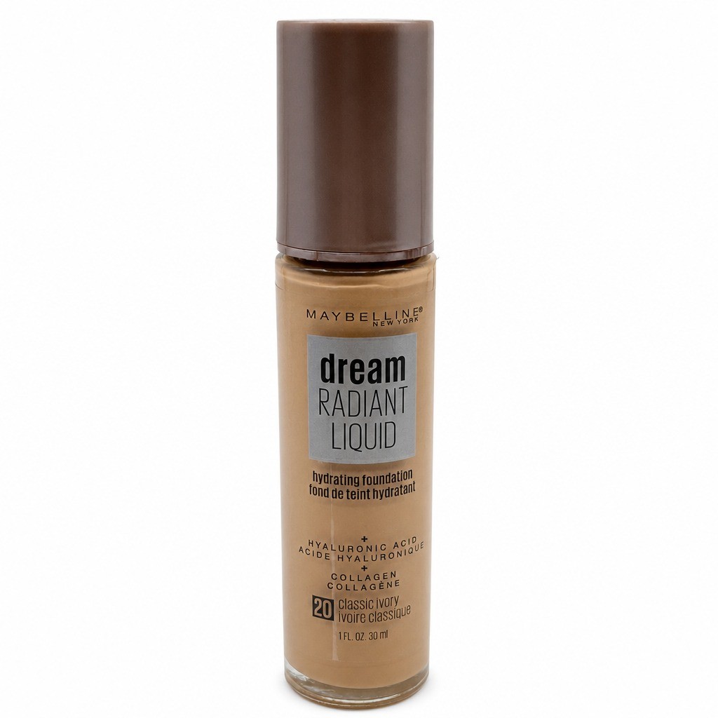 Maybelline Dream Radiant Liquid Foundation 20 Classic Ivory 1oz