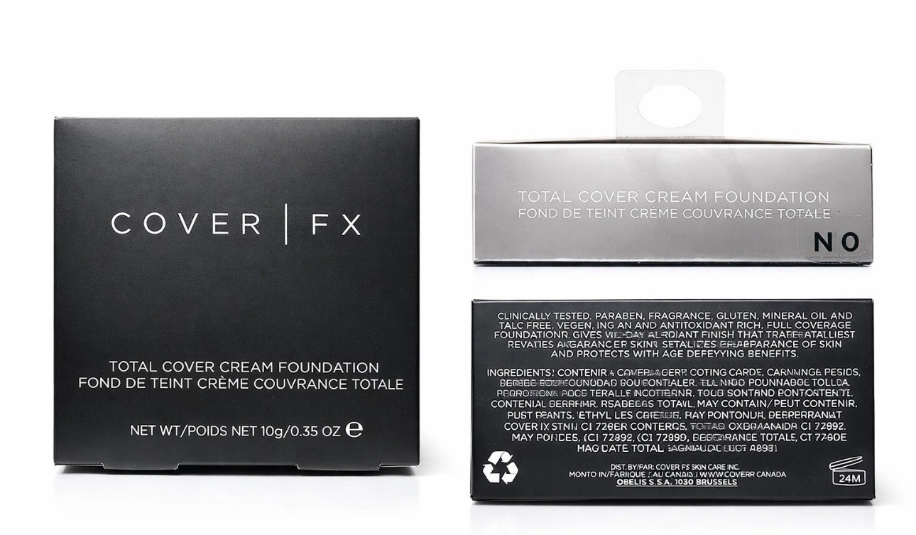 New COVER FX Total Cover Cream Foundation – Shade N0 (Fair/Light) Discontinued