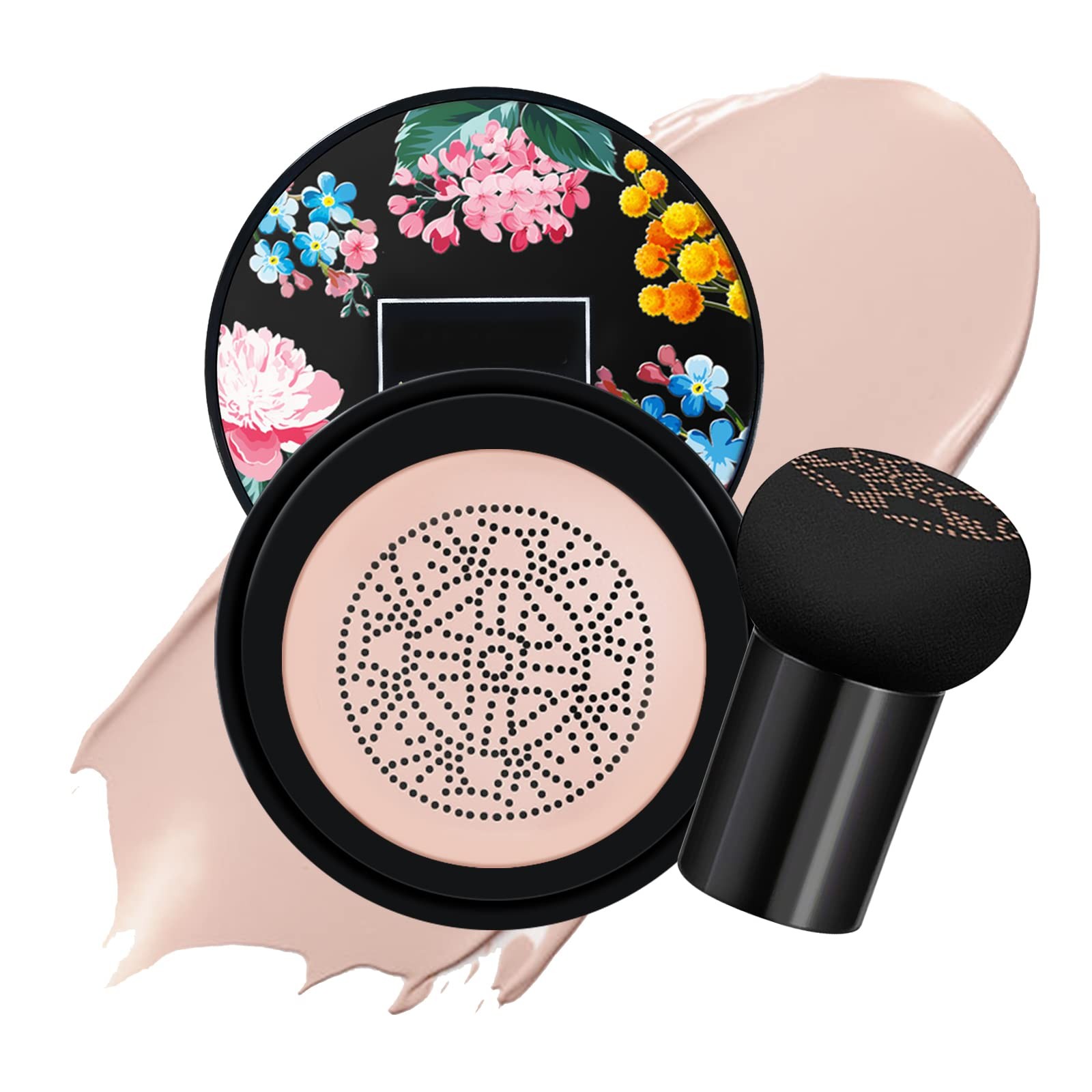 KYDA Mushroom Head Air Cushion BB Cream,Concealer Lasting Nude Makeup Moistur…
