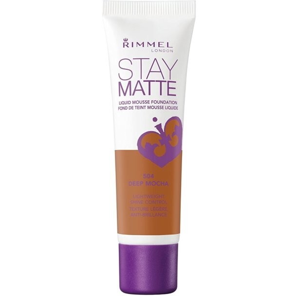 Rimmel London Stay Matte Liquid Mousse Foundation #504 Deep Mocha 1 oz