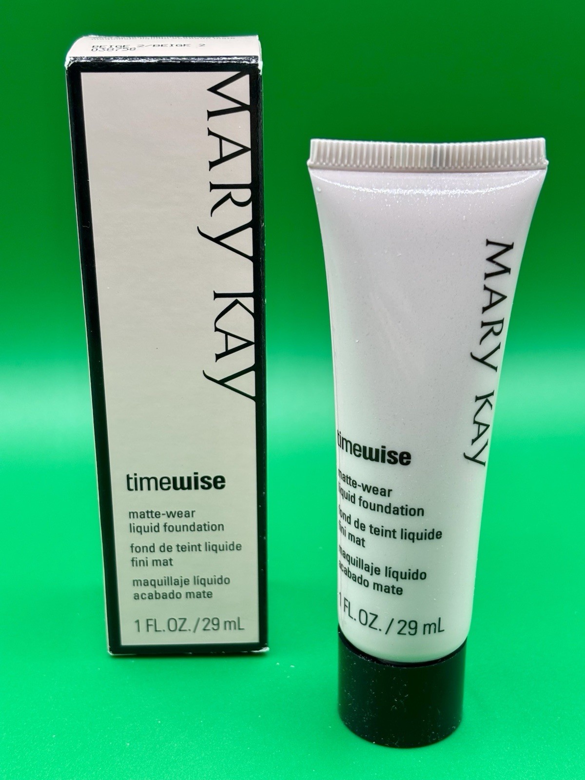 Mary Kay 038758 Beige 2 Timewise Matte Wear Liquid Foundation 1oz Combo To Oily
