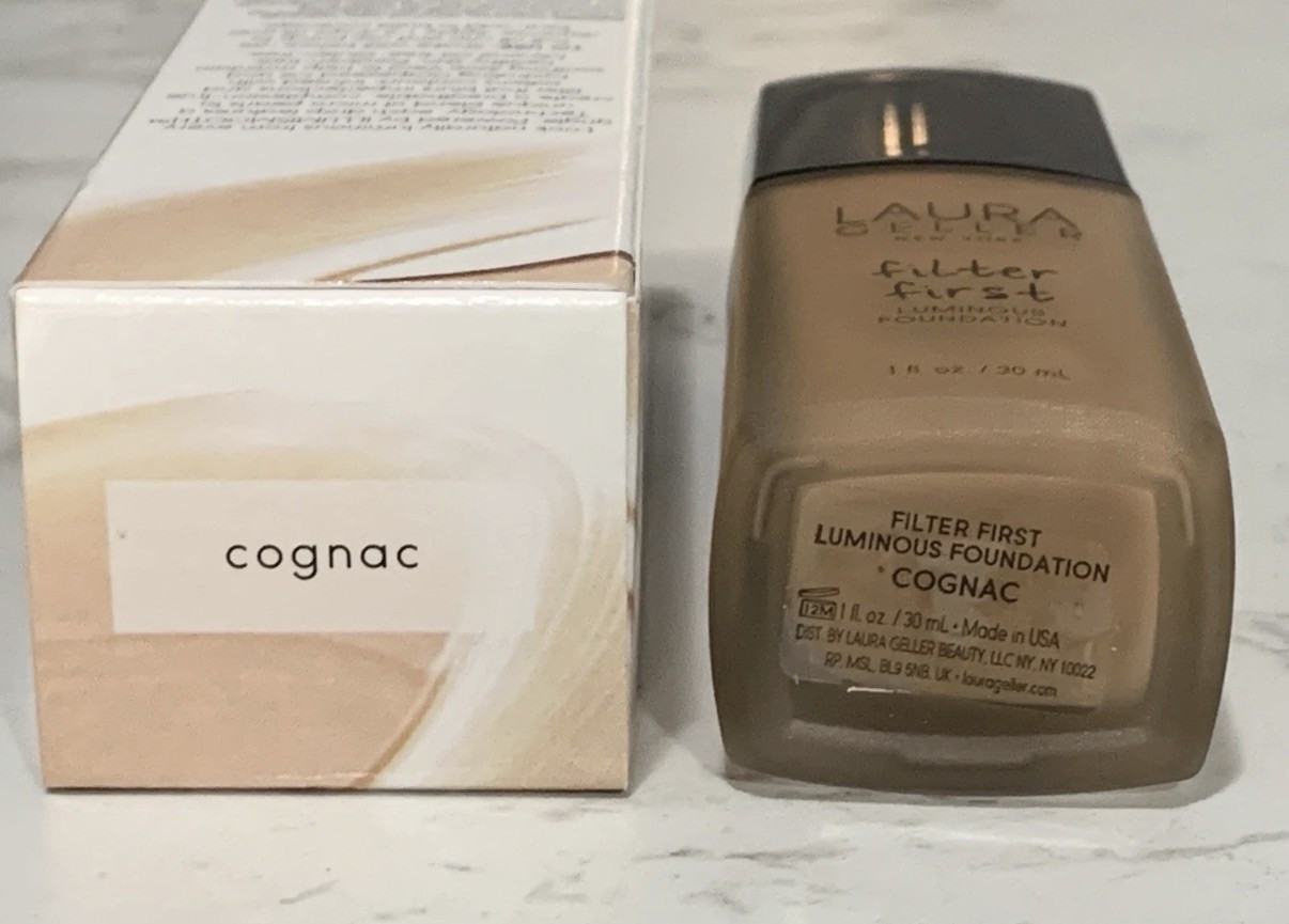 Laura Geller Filter First Luminous Foundation COGNAC – full size NIB