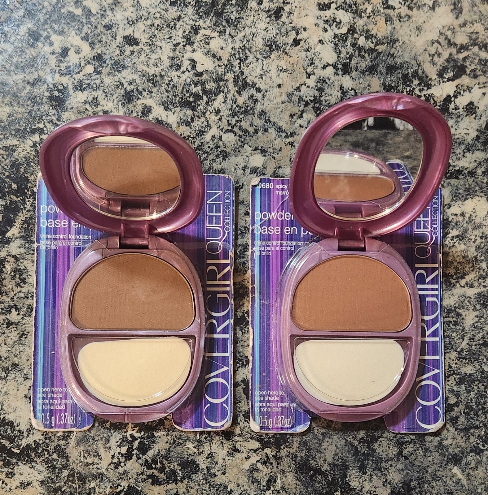 CoverGirl Queen Collection Powder Foundation – New Old Stock. Damaged Cards