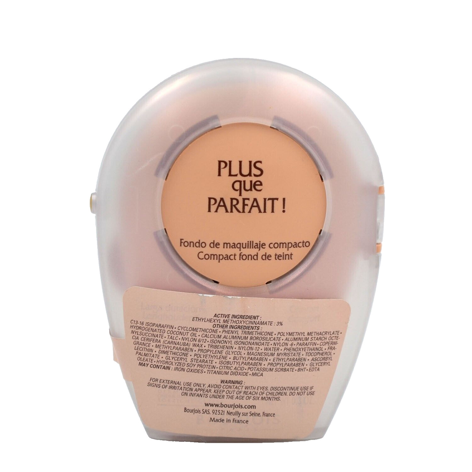 Bourjois Plus Que Parfait Compact Foundation SPF 9 45 Praline Exigeante 0.3 oz