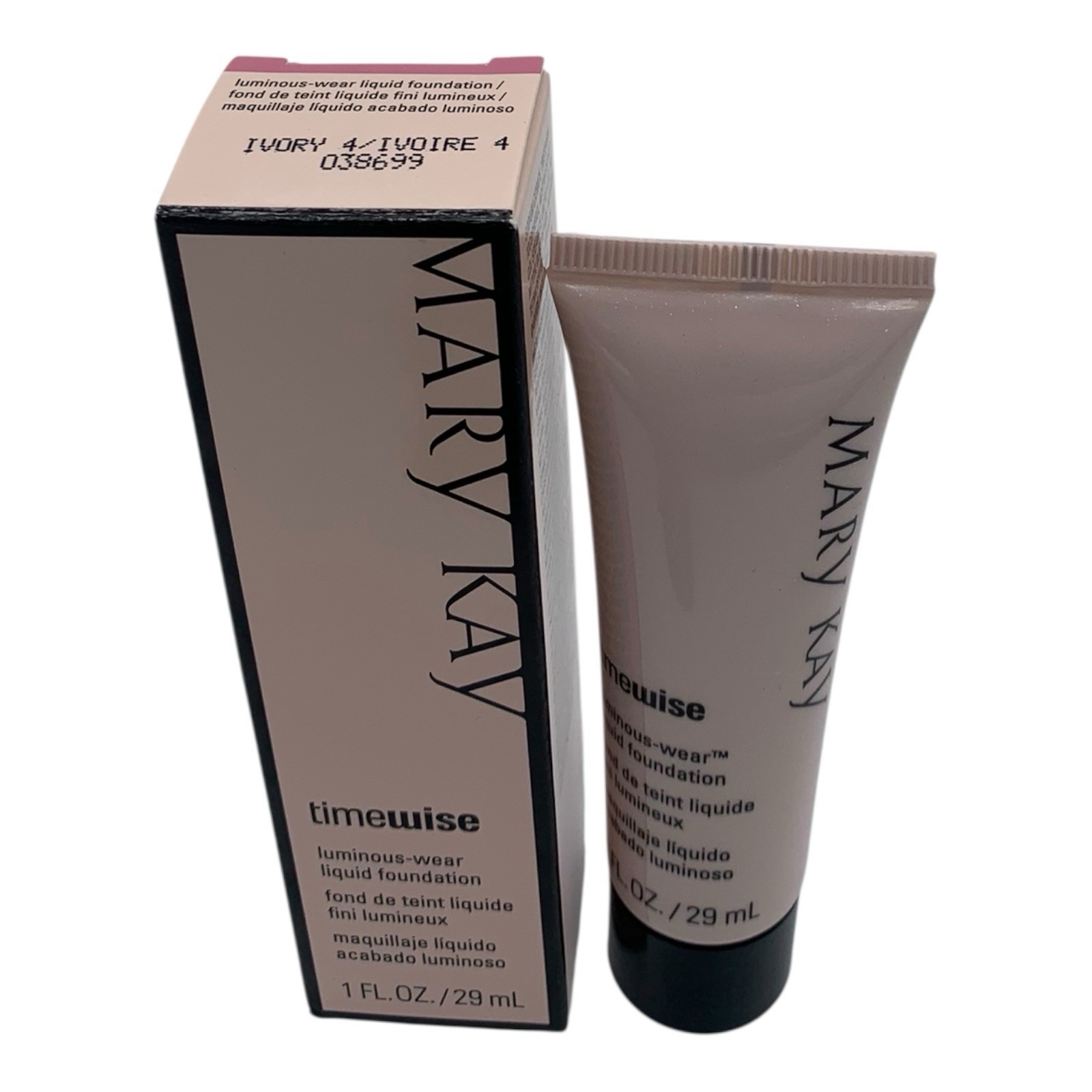 Mary Kay New Luminous Foundation Ivory 4 Full Size 1 FL. Oz Normal Dry