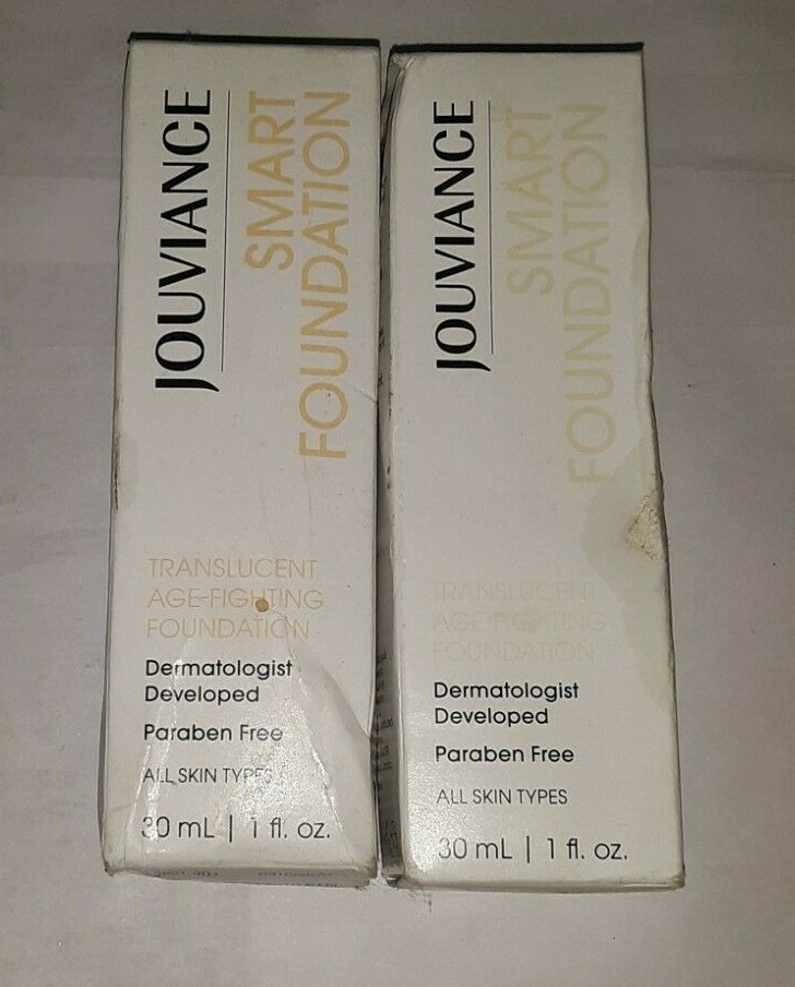 2 bottle lot (1oz EA) JOUVIANCE SMART FOUNDATION UNIVERSAL SHADE sealed nib