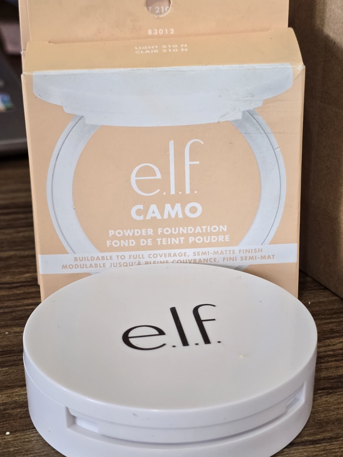 New ELF E.L.F. Camo Powder Foundation Makeup – Shade LIGHT 210 N 83012