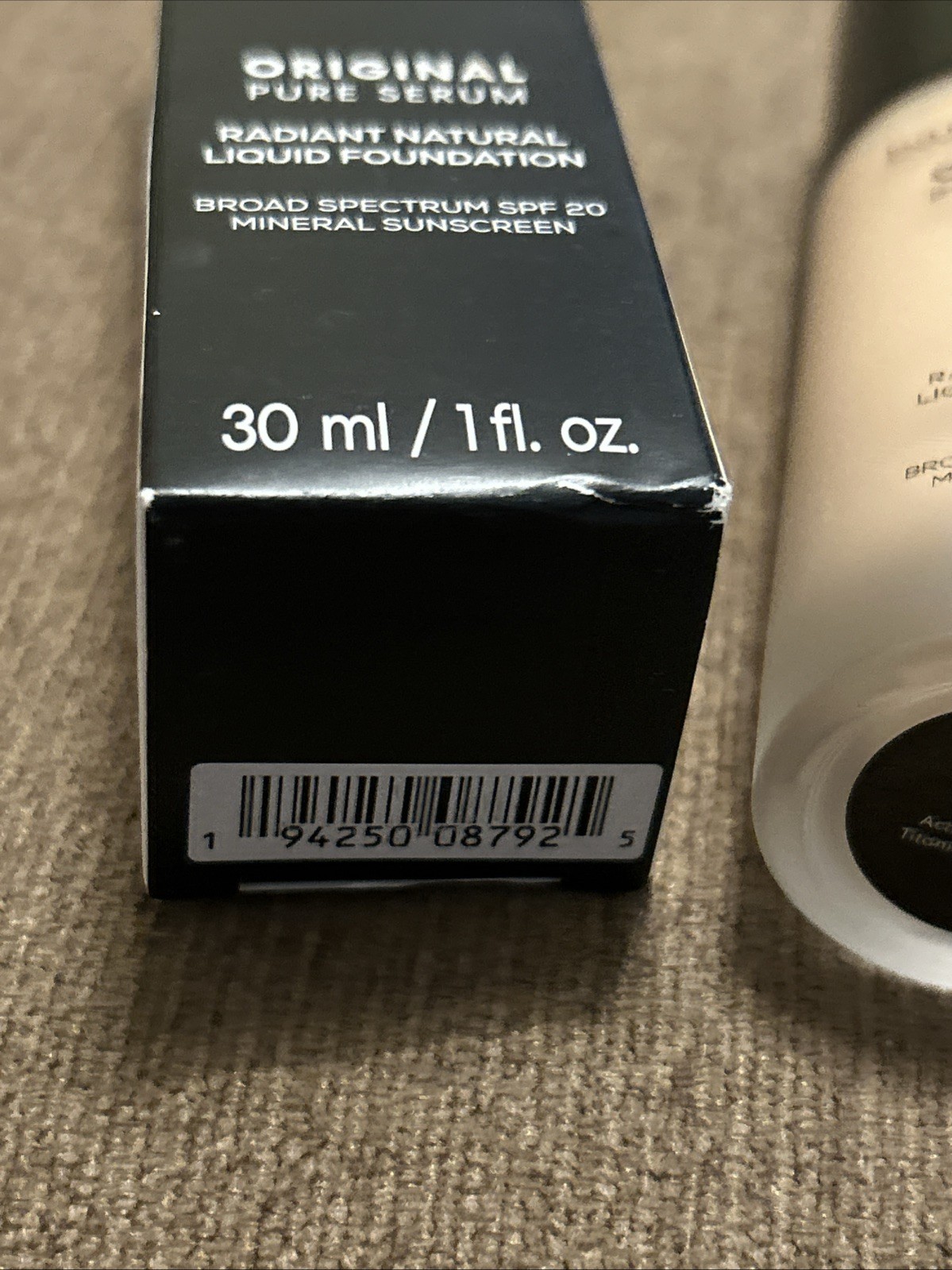 BareMinerals 0riginal Pure Serum Liquid Foundation SPF20 2 Light Cool 2.5 New