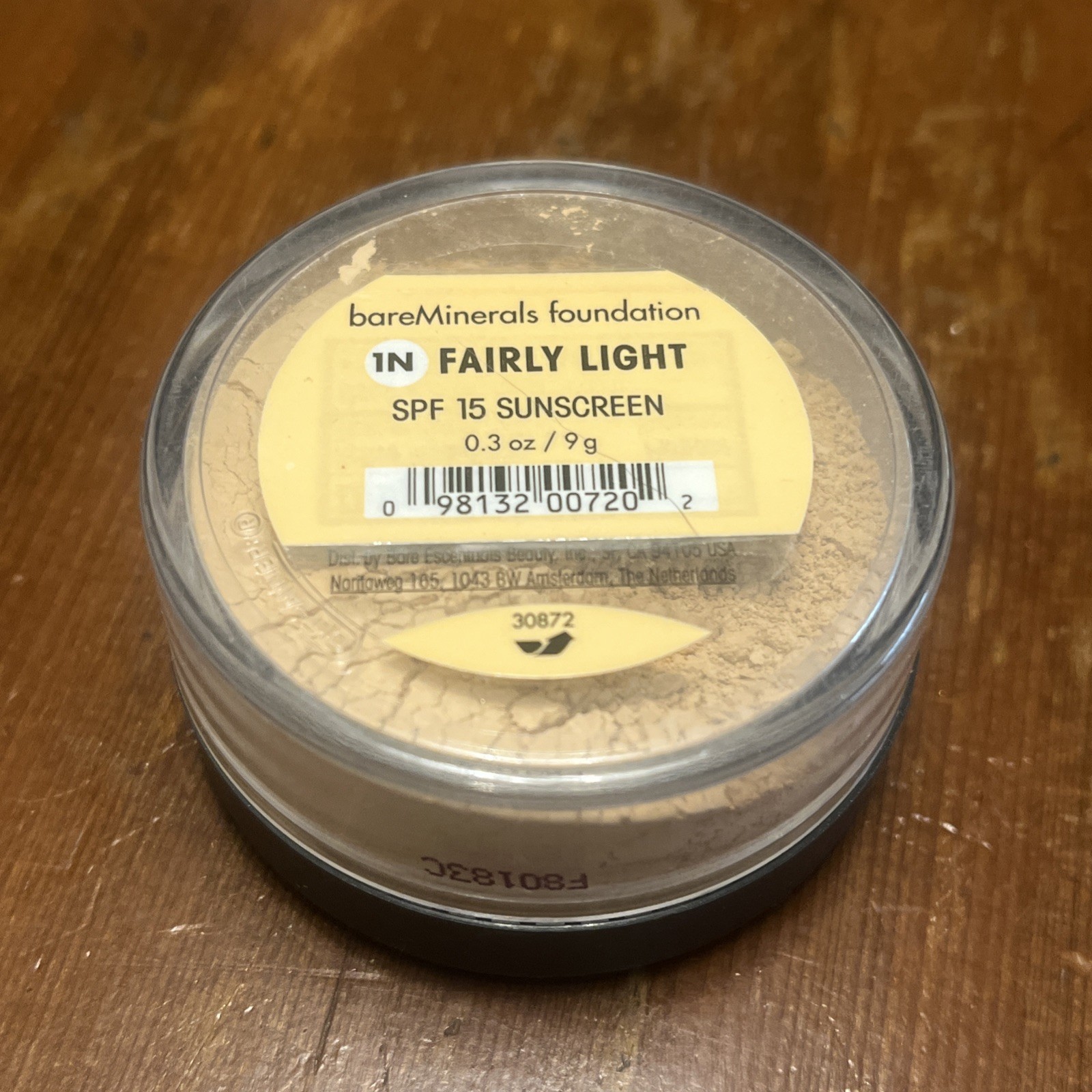 Bareminerals Powder Foundation Spf 15 Failry LIGHT (N10) .28oz / 8 g SEALED