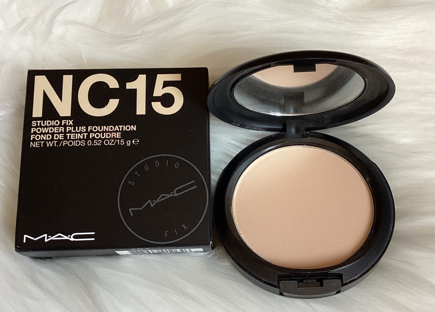 MAC Studio Fix Powder Plus Foundation ~ NC15 ~ 15g/0.52oz Full Size NIB