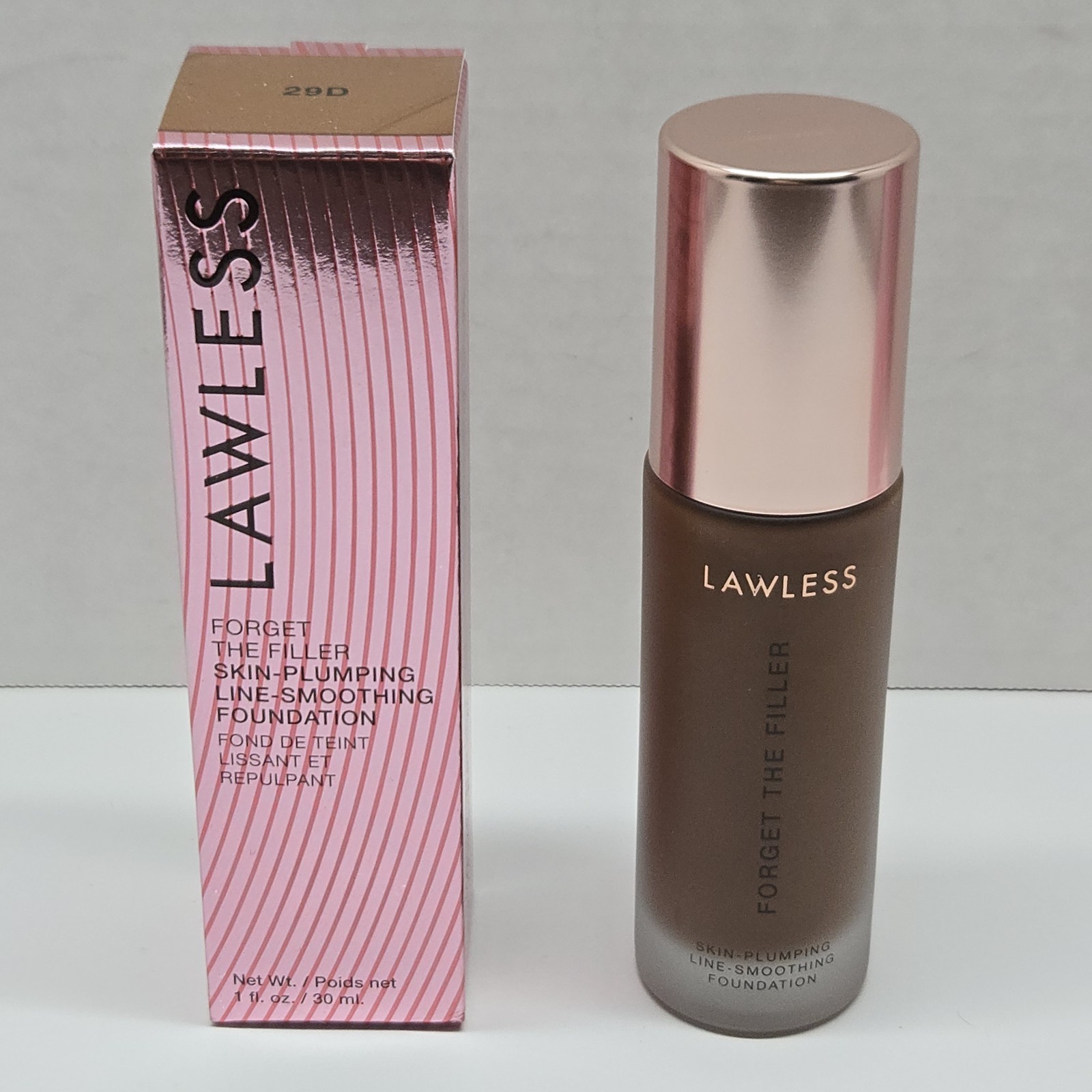 LAWLESS Forget The Filler Foundation – 29D – Full Size New With Box