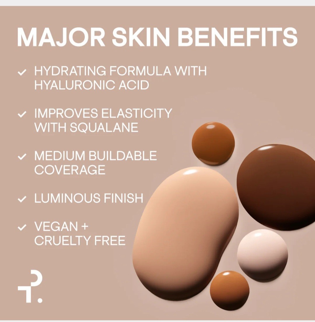 Patrick TA Hydra-Luxe Perfecting Foundation 21 Neutral Dark Skin 1oz/30ml