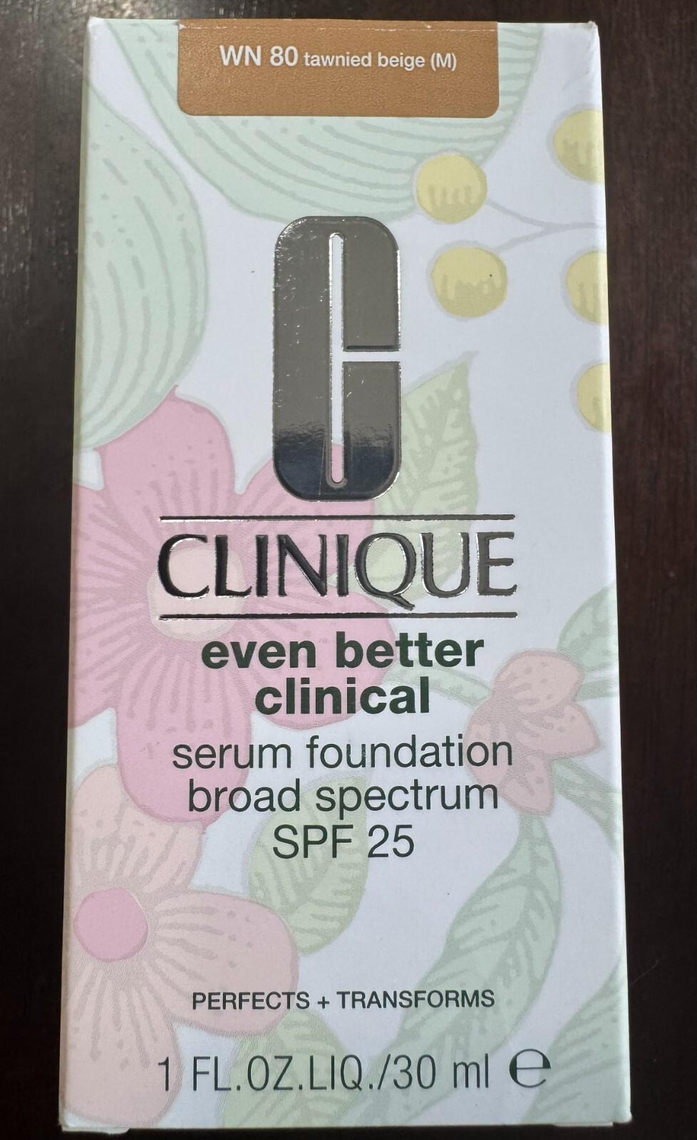 Clinique Even Better Clinical Serum Foundation SPF 25 WN 80 Tawnied Beige 1 Oz
