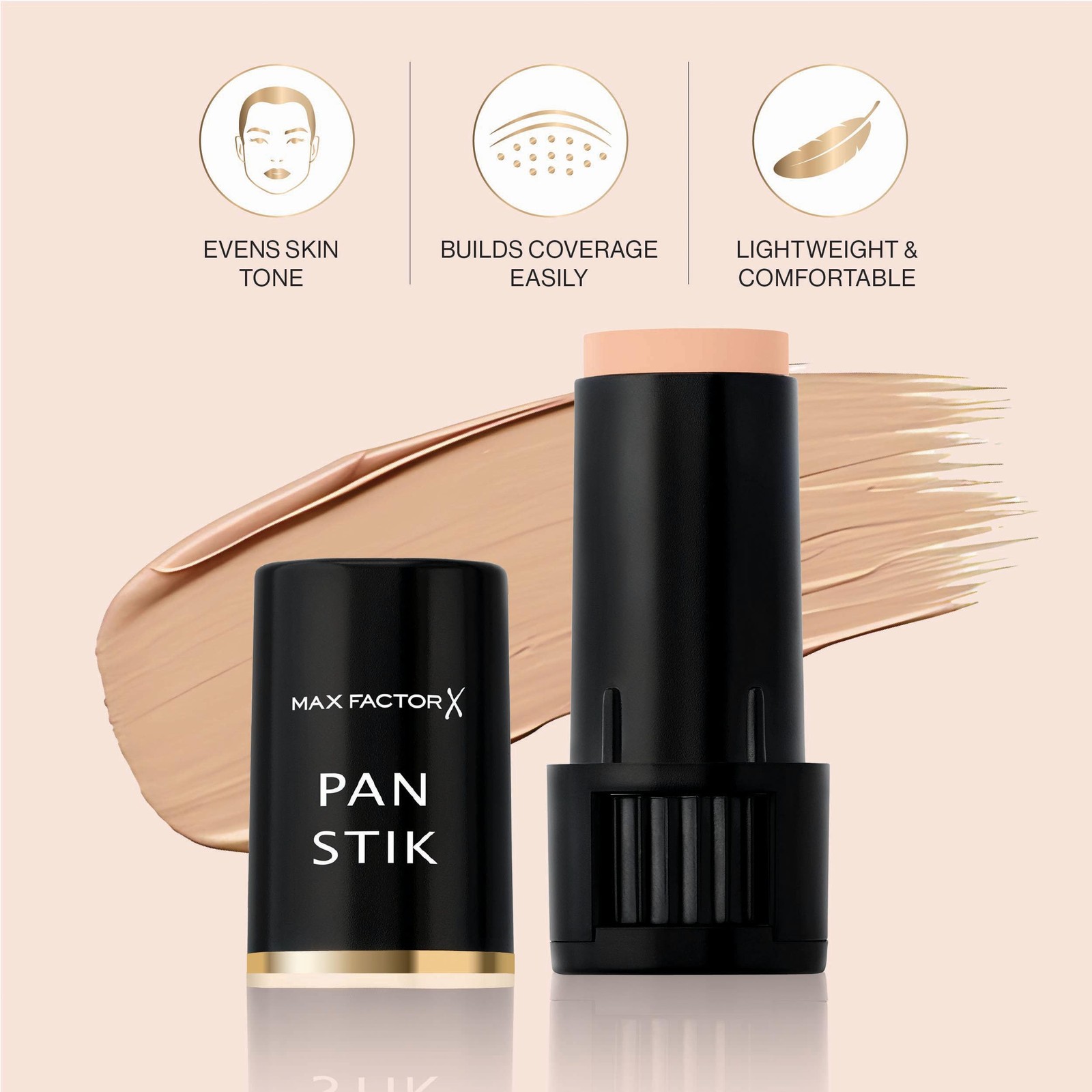 Max Factor Panstik Foundation – # 30 Olive, 0.4 oz 1 Count (0.4 Fl Oz), Green
