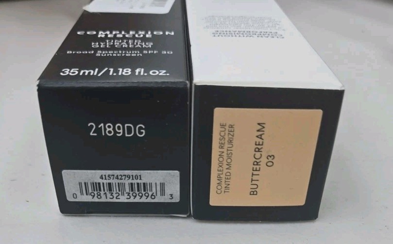 2 BareMinerals Complexion Rescue Tinted Moisturizer SPF 30 Buttercream 03 TWO!