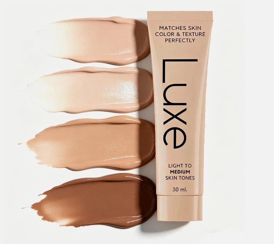 LUXE Color Changing Foundation 01 LIGHT Shade NEW + GIFT
