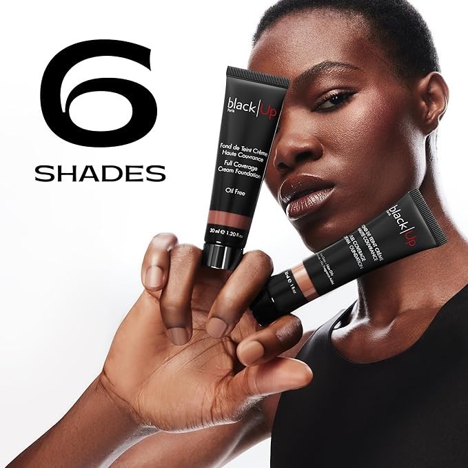 Black up Full Coverage Cream Foundation, 1-oz. – HC12 Dark Amber