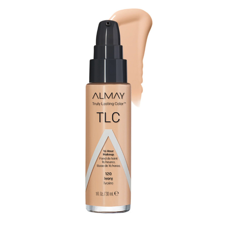 Almay TLC 16 Hour Foundation 120 Ivory 1oz Makeup Longwear New