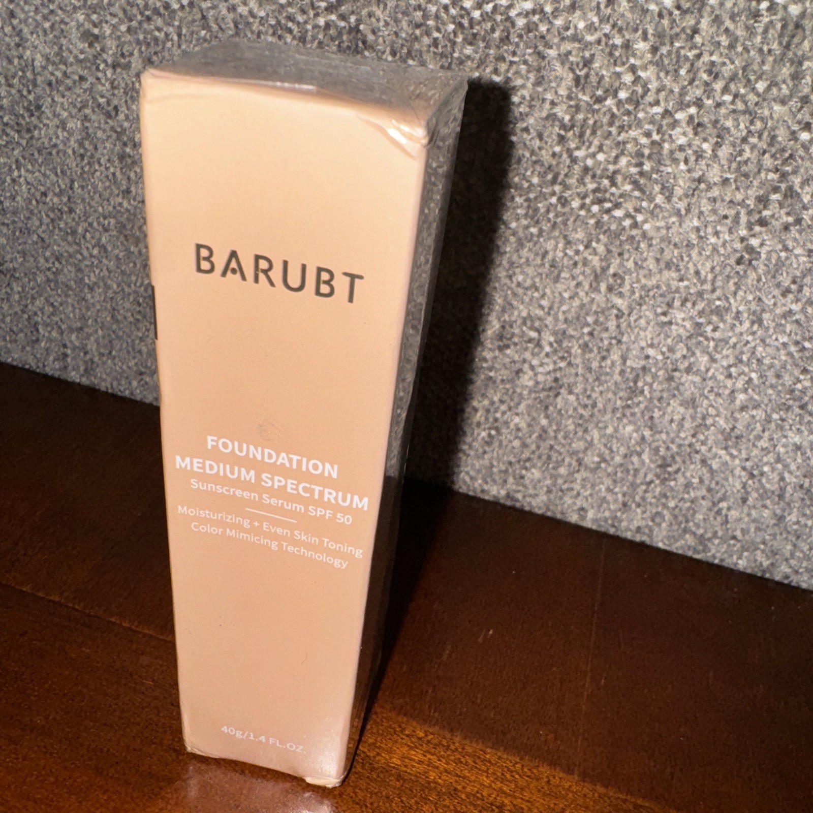 Barubt Foundation MEDIUM SPECTRUM SUNSCREEN SERUM SPF 50 New Sealed Exp 08/2027