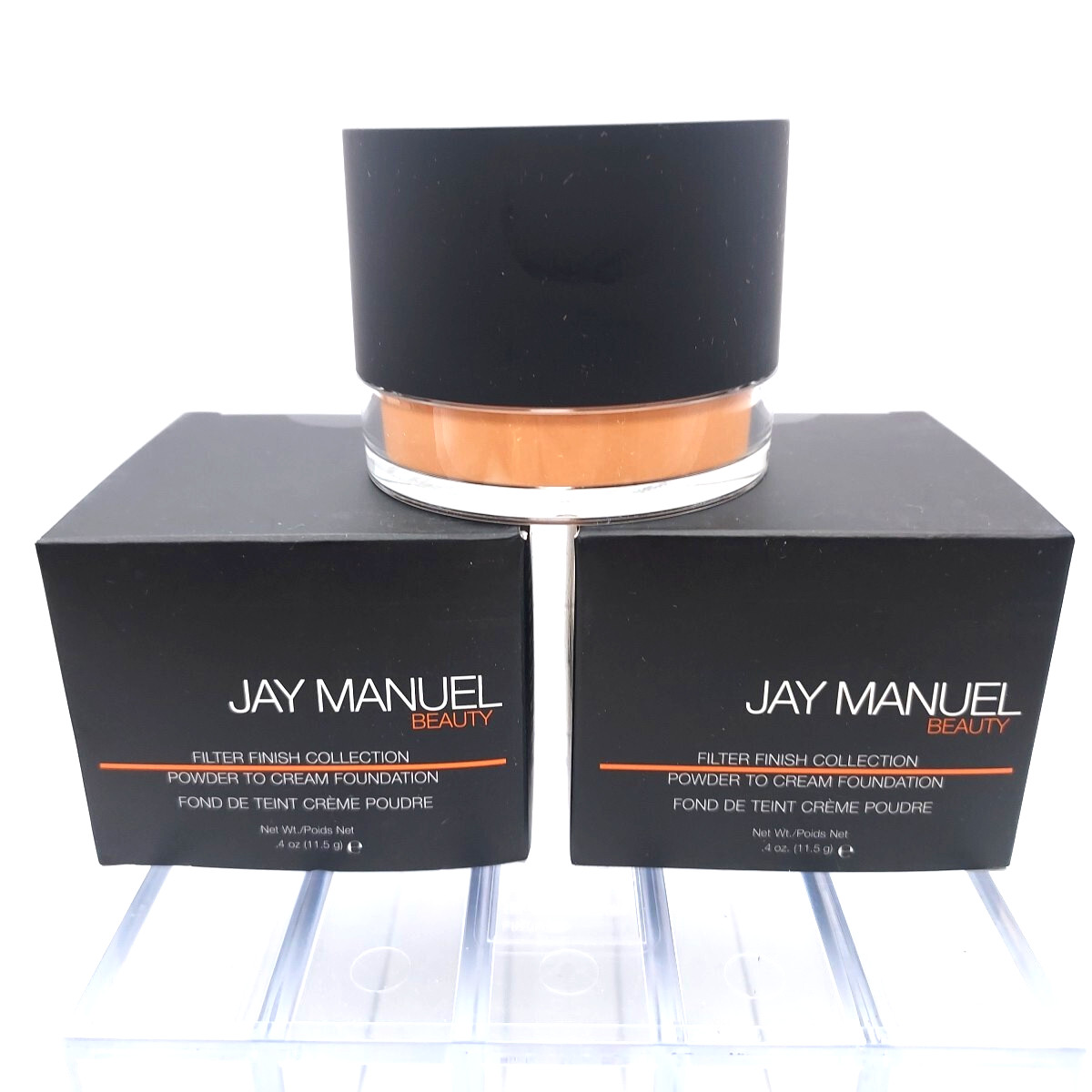LOT OF 2 Jay Manuel Powder to Cream Foundation MEDIUM FILTER 2 Sealed
