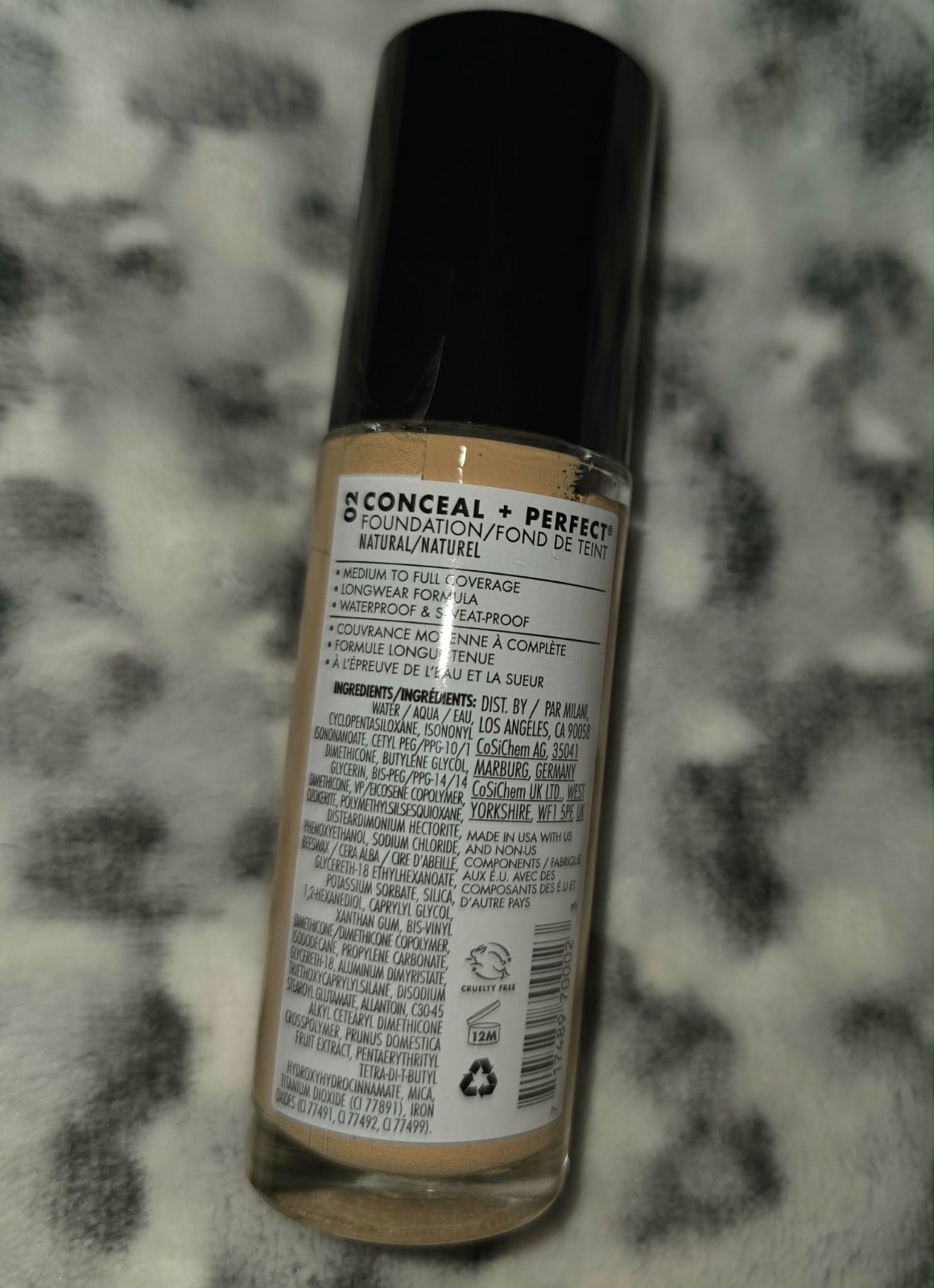 Milani Conceal + Perfect 2-in-1 Foundation Concealer 02 Natural 30 ml NEW