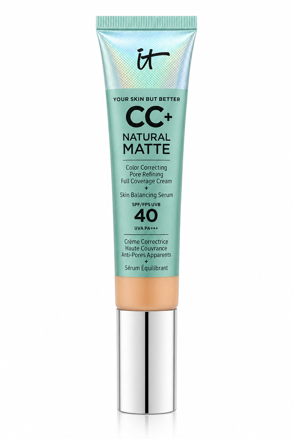 IT Cosmetics CC+ Natural Matte Foundation SPF 40 Medium 1.08 oz / 32ml NIB