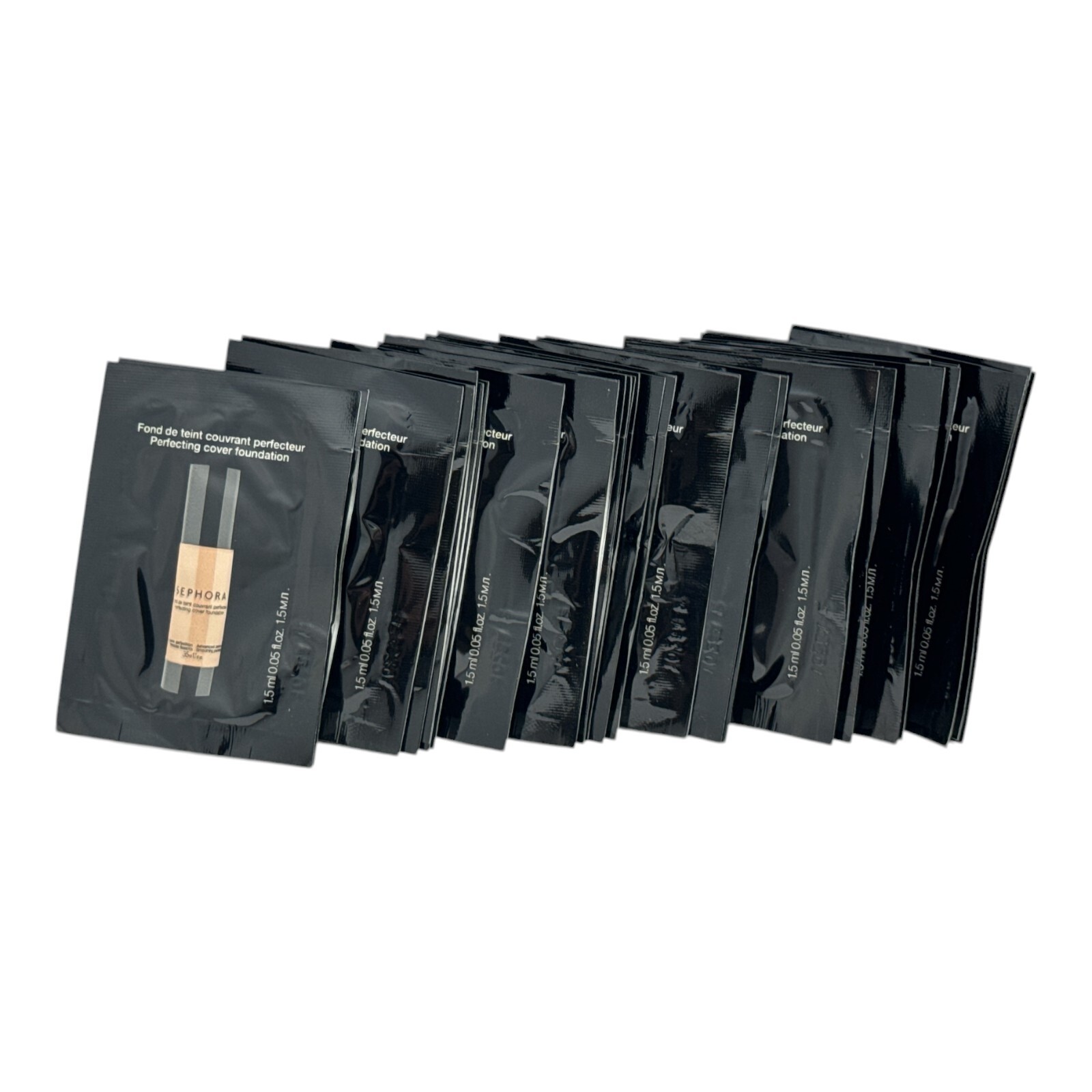 Sephora Perfecting Cover Foundation -Medium 28- 1.5ml/0.05oz. LOT OF 30 SAMPLES