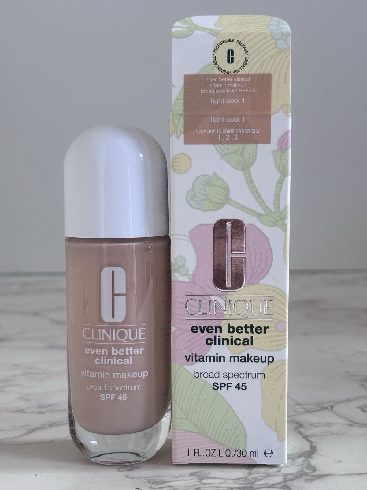 Clinique Even Better Clinical Vitamin SPF 45 Makeup LIGHT COOL 1 – Size 30mL