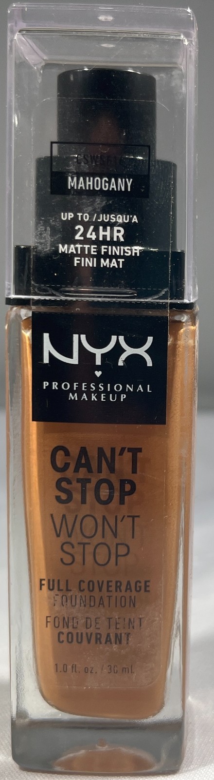 NYX Can’t Stop Won’t Stop Full Coverage Foundation, 1 oz. – CHOOSE SHADE!