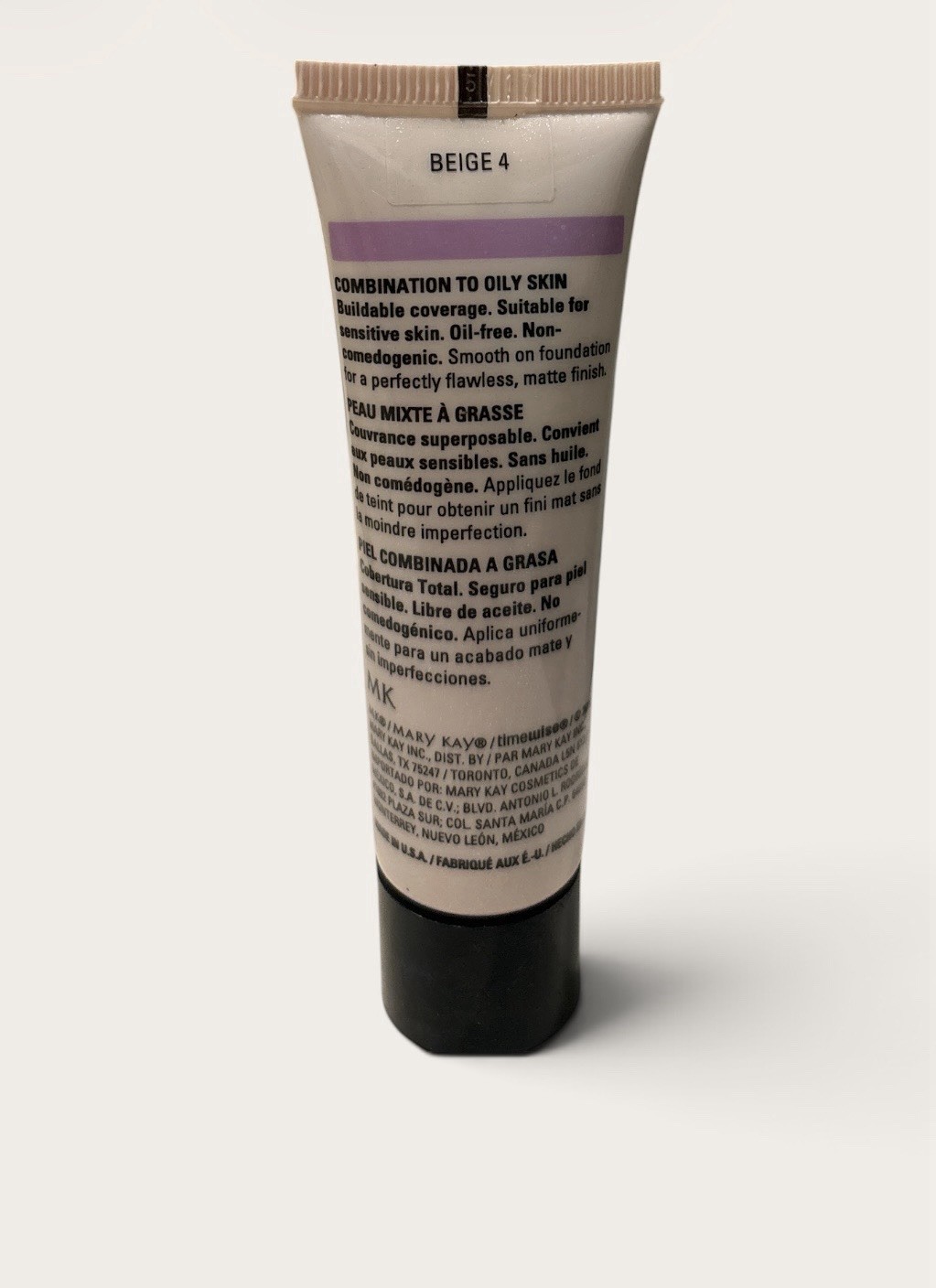 MARY KAY BRAND NEW TIMEWISE MATTE-WEAR FOUNDATION- BEIGE 4 ORIGINAL BOX LOST