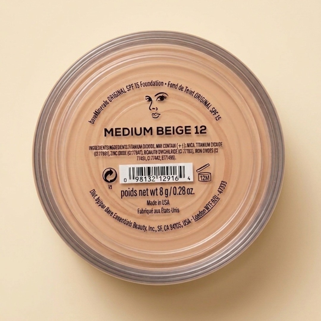 bareMinerals Original Foundation SPF 15 Medium Beige 12 8g USA Warehouse