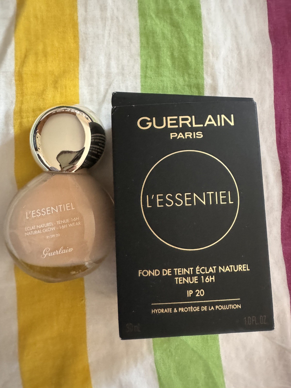 Guerlain L’essentiel Natural Glow Foundation 00C Porcelain / Cool 1.0 Oz New